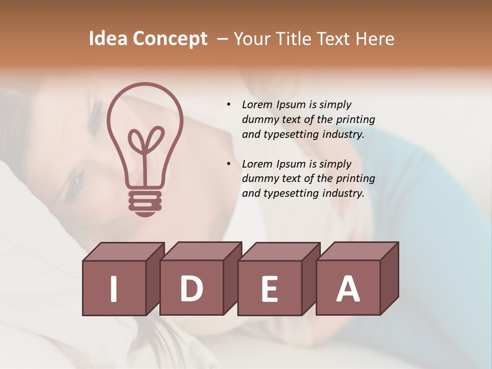 Abdominal Pain In A Girl PowerPoint Template