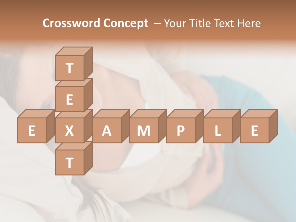 Abdominal Pain In A Girl PowerPoint Template