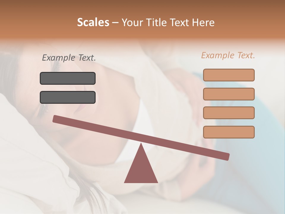 Abdominal Pain In A Girl PowerPoint Template