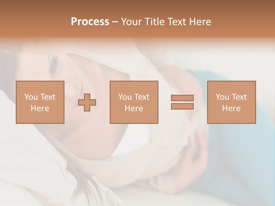Abdominal Pain In A Girl PowerPoint Template