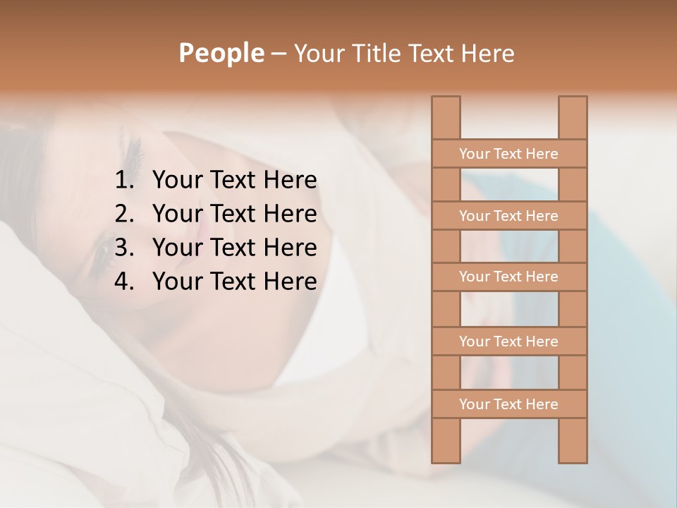 Abdominal Pain In A Girl PowerPoint Template