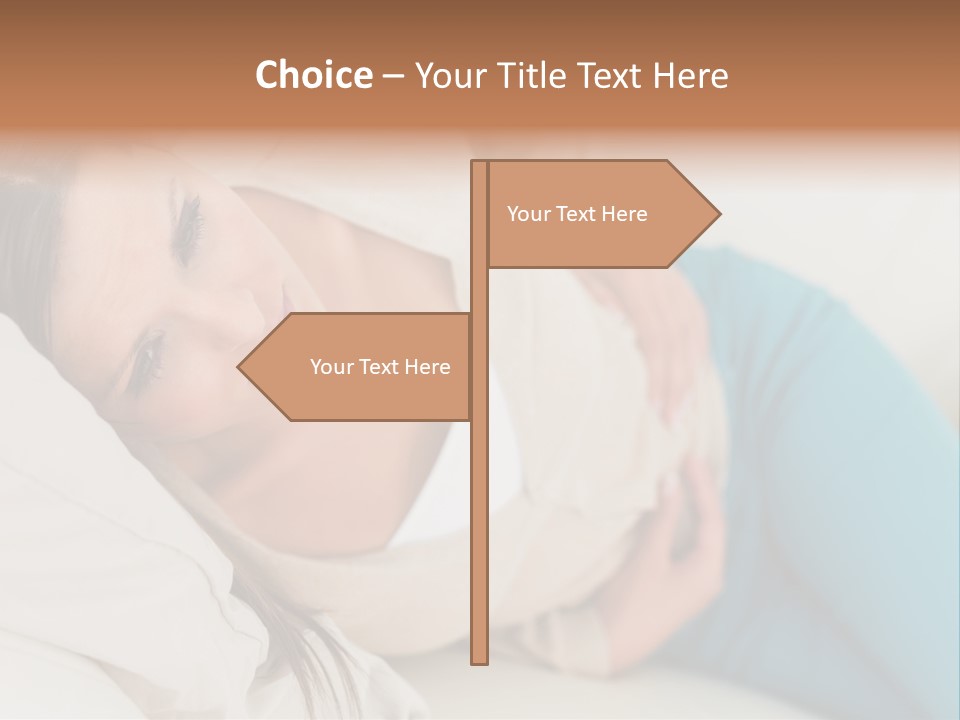 Abdominal Pain In A Girl PowerPoint Template