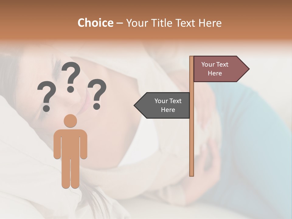 Abdominal Pain In A Girl PowerPoint Template