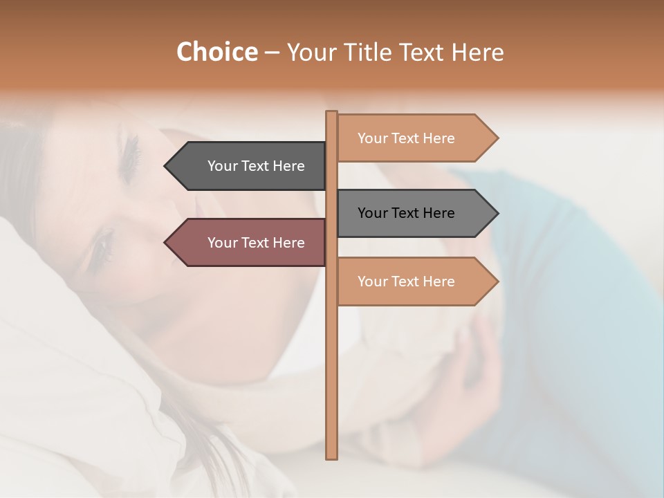 Abdominal Pain In A Girl PowerPoint Template