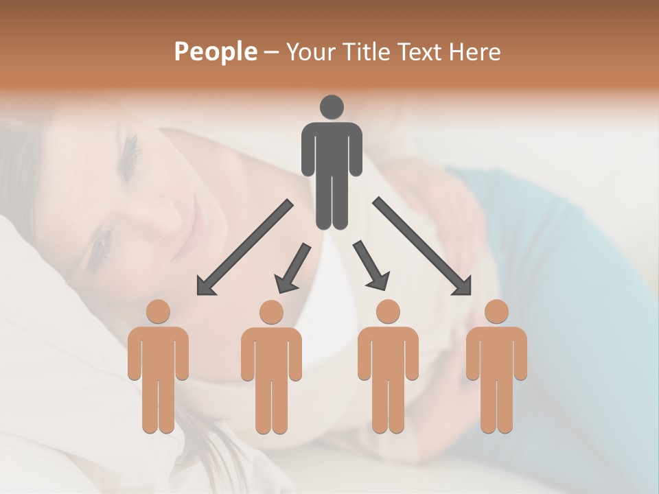 Abdominal Pain In A Girl PowerPoint Template