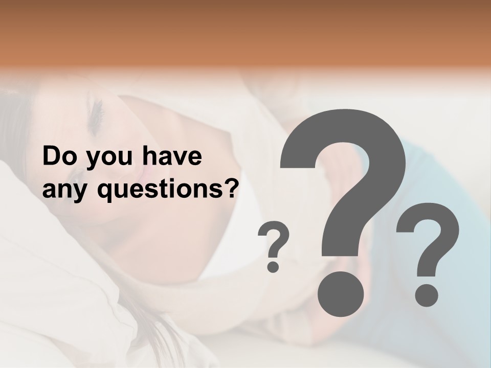 Abdominal Pain In A Girl PowerPoint Template