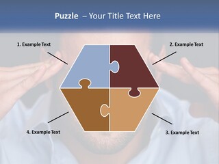 Headache In Men PowerPoint Template