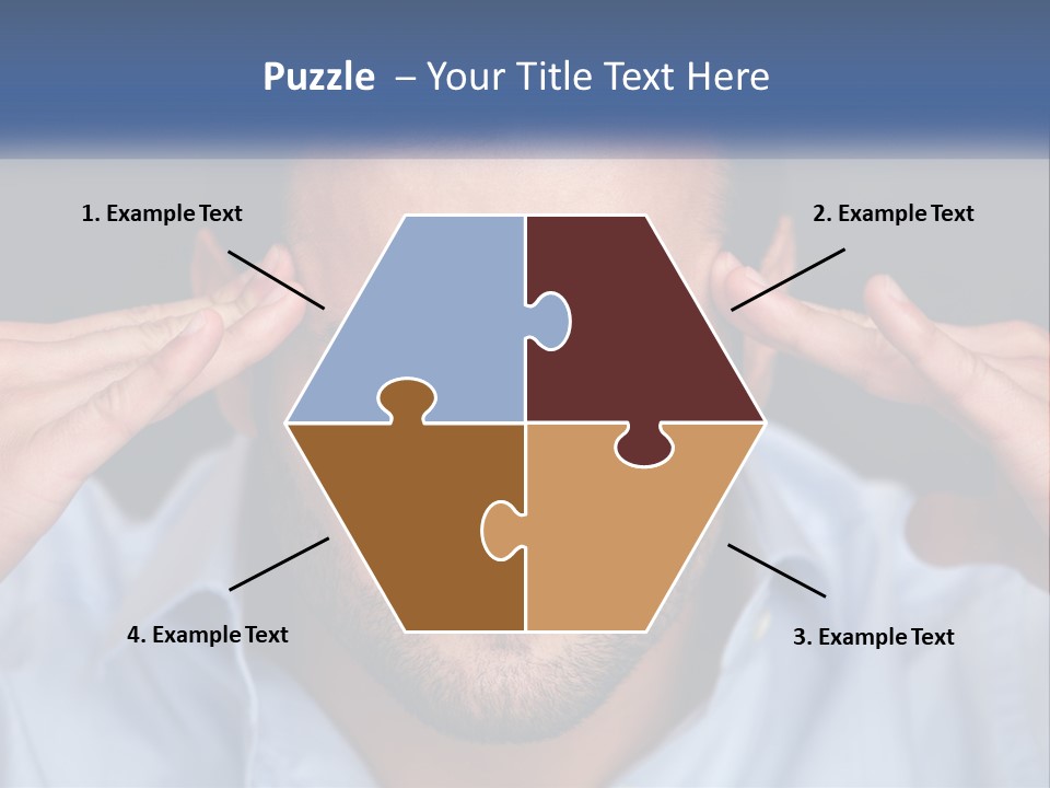 Headache In Men PowerPoint Template
