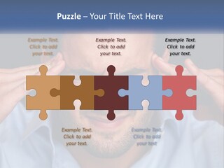 Headache In Men PowerPoint Template