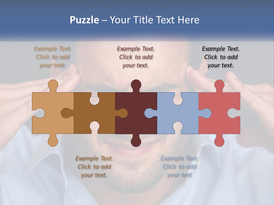 Headache In Men PowerPoint Template