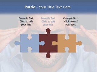 Headache In Men PowerPoint Template
