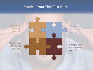 Headache In Men PowerPoint Template