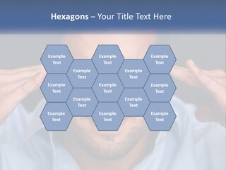 Headache In Men PowerPoint Template