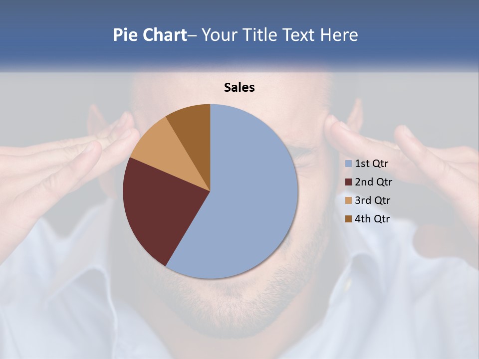 Headache In Men PowerPoint Template