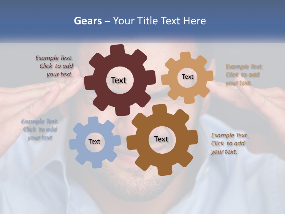 Headache In Men PowerPoint Template