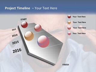 Headache In Men PowerPoint Template