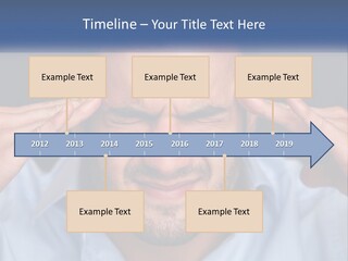 Headache In Men PowerPoint Template