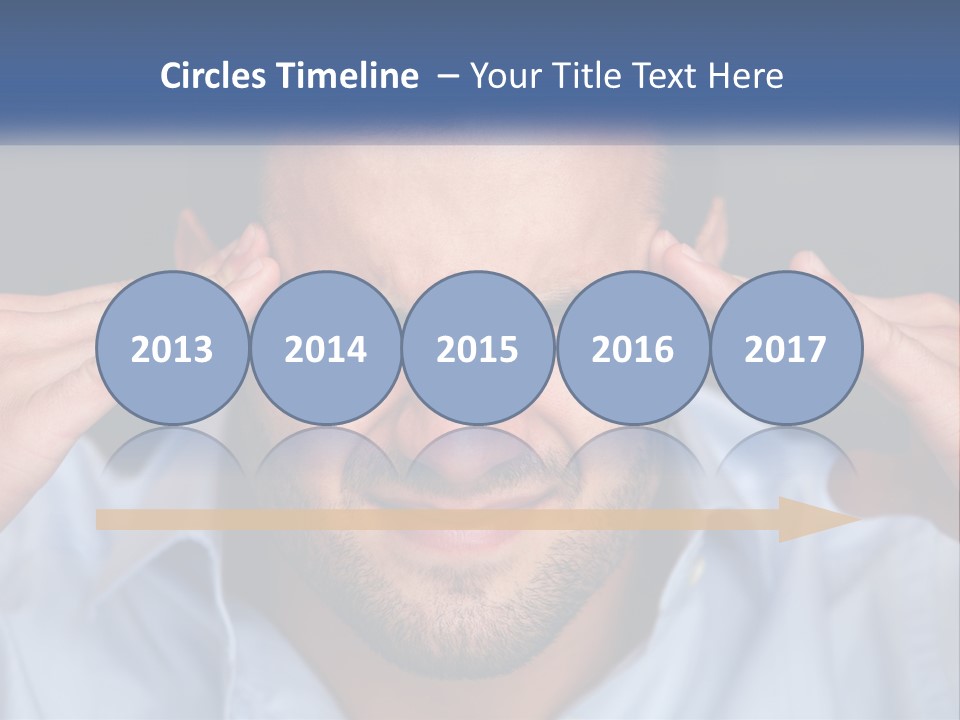 Headache In Men PowerPoint Template