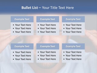 Headache In Men PowerPoint Template