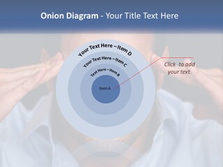 Headache In Men PowerPoint Template