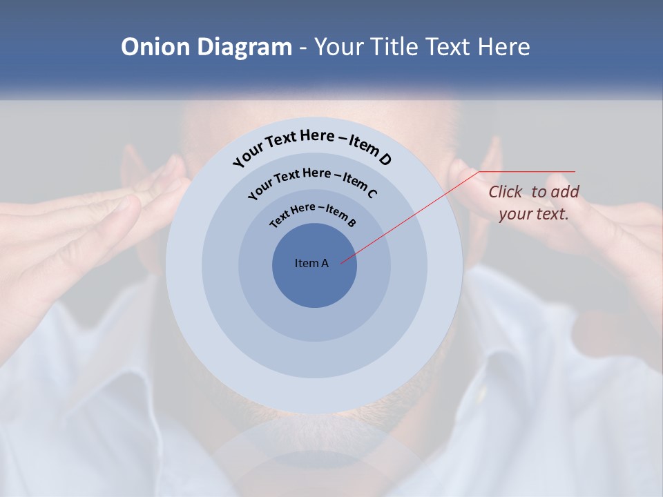 Headache In Men PowerPoint Template