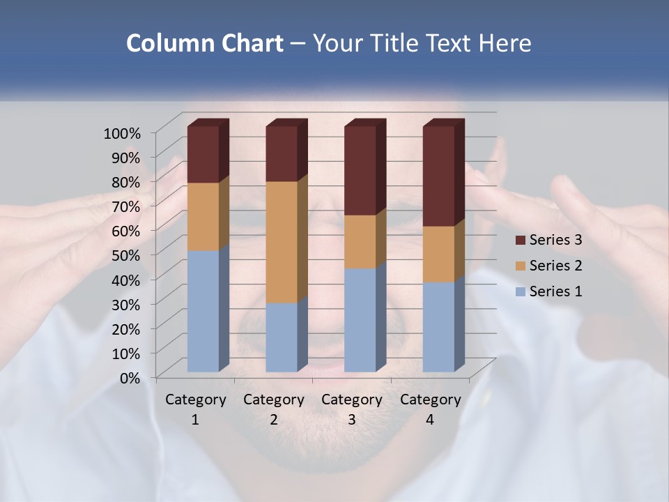 Headache In Men PowerPoint Template