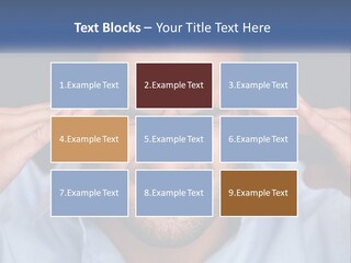 Headache In Men PowerPoint Template