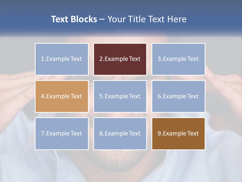 Headache In Men PowerPoint Template