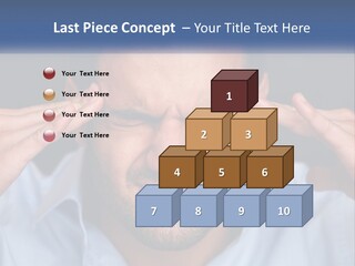 Headache In Men PowerPoint Template