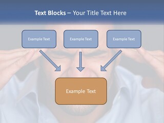 Headache In Men PowerPoint Template