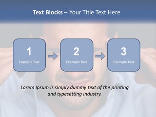 Headache In Men PowerPoint Template