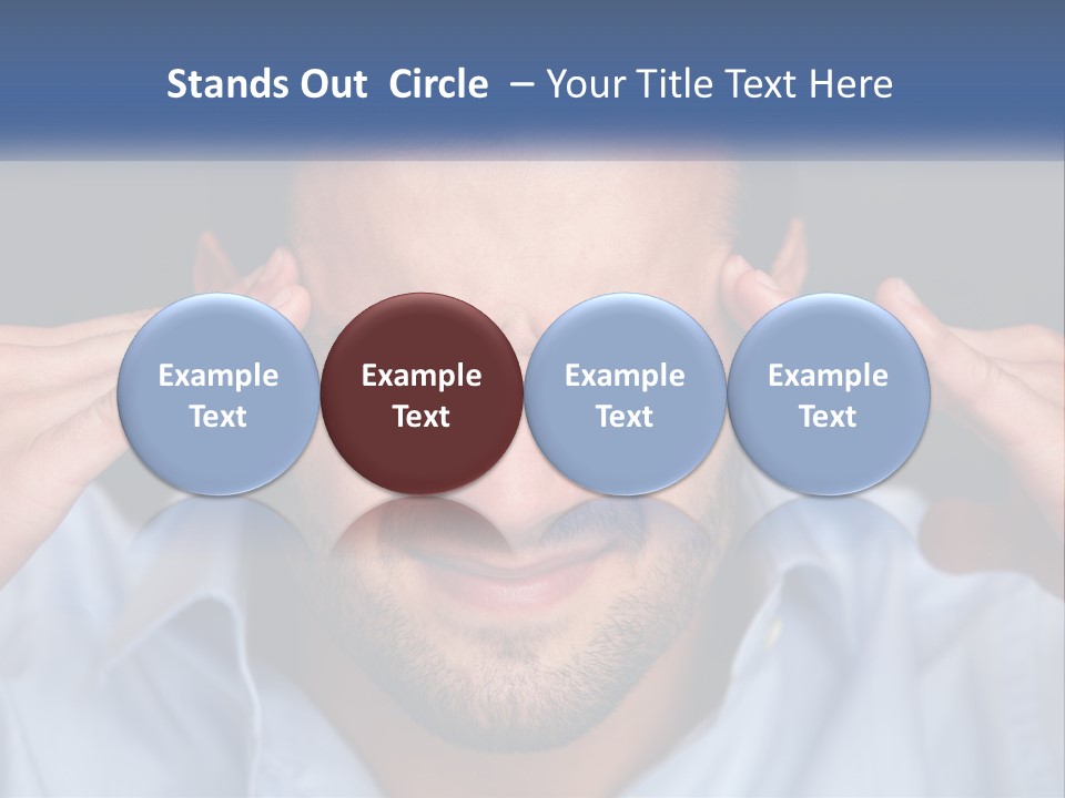 Headache In Men PowerPoint Template