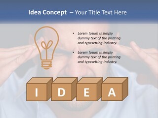 Headache In Men PowerPoint Template