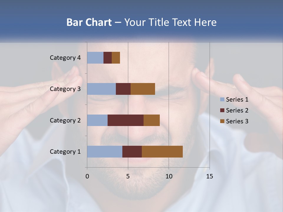 Headache In Men PowerPoint Template