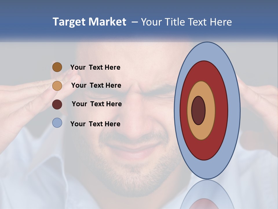 Headache In Men PowerPoint Template