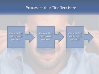 Headache In Men PowerPoint Template
