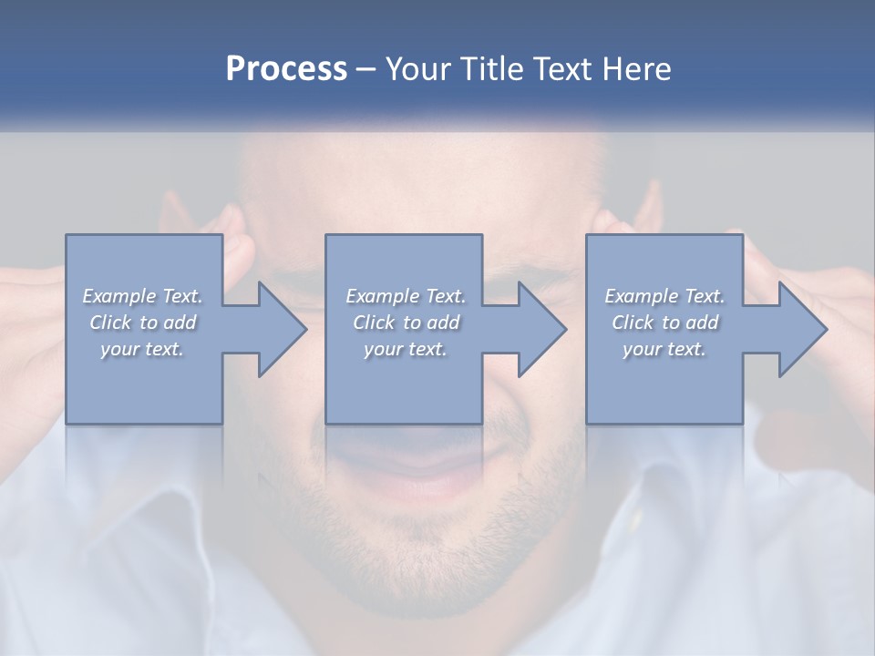 Headache In Men PowerPoint Template