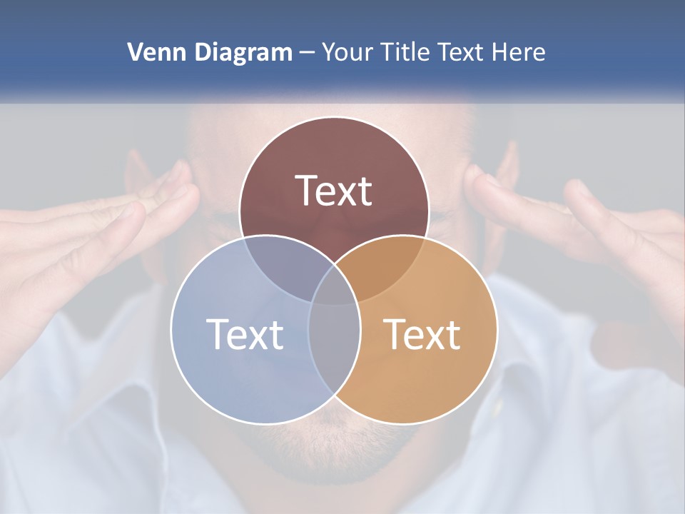 Headache In Men PowerPoint Template