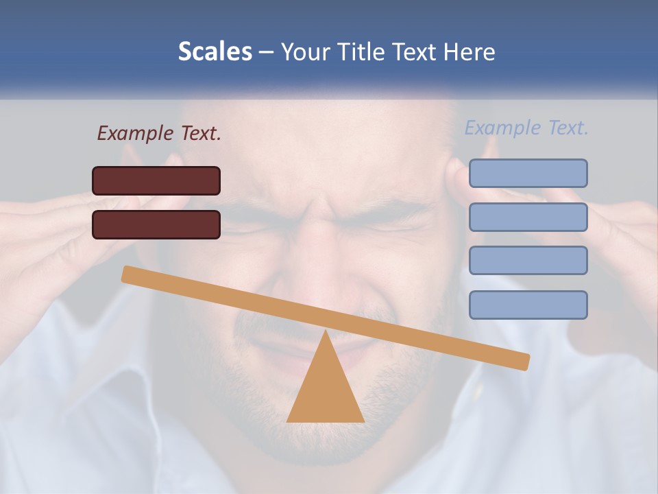 Headache In Men PowerPoint Template