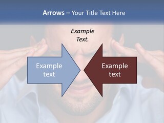 Headache In Men PowerPoint Template