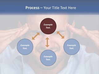 Headache In Men PowerPoint Template