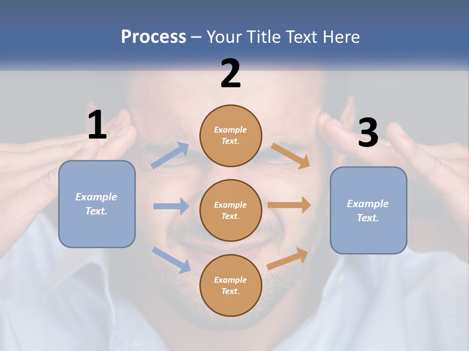 Headache In Men PowerPoint Template