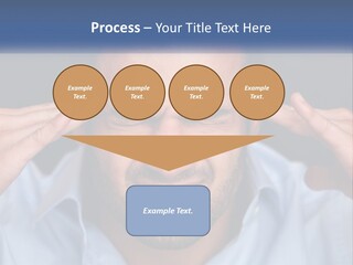 Headache In Men PowerPoint Template