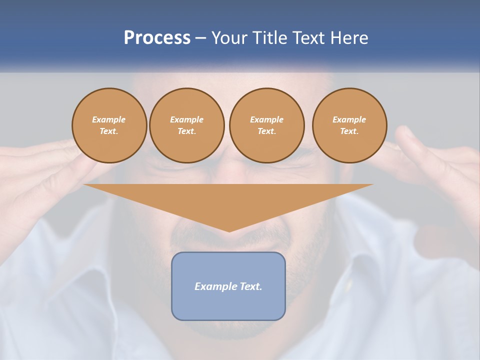 Headache In Men PowerPoint Template