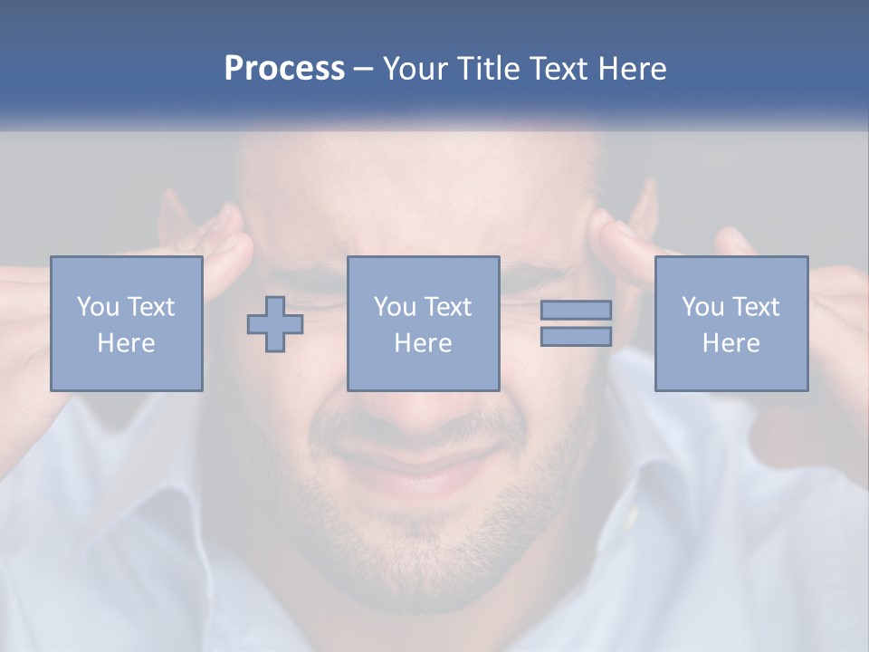 Headache In Men PowerPoint Template