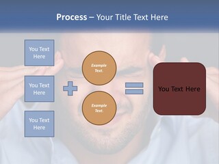 Headache In Men PowerPoint Template