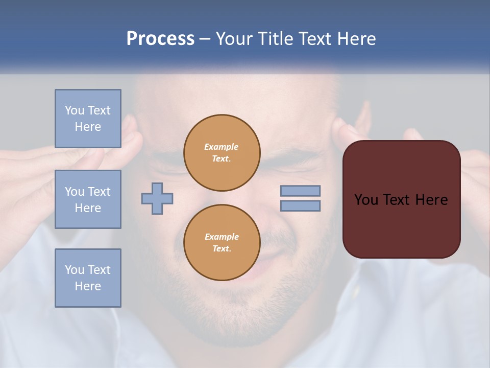 Headache In Men PowerPoint Template