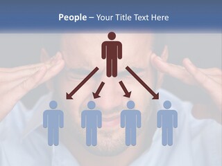 Headache In Men PowerPoint Template