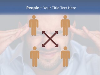 Headache In Men PowerPoint Template