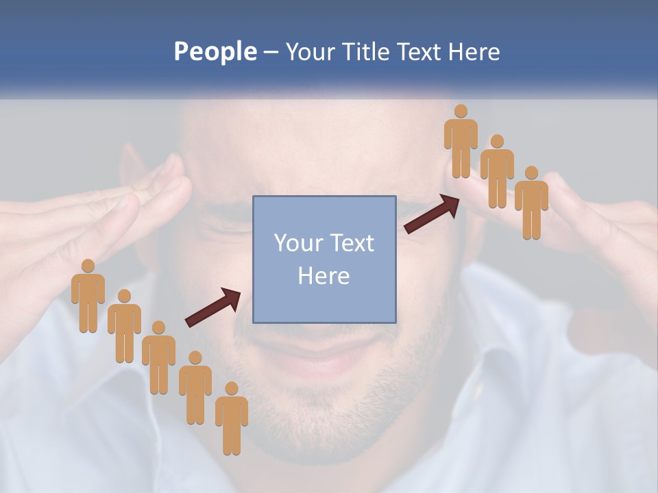 Headache In Men PowerPoint Template